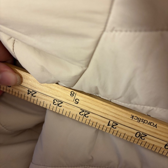 NWT Columbia Heritage Wallowa Insulated Cropped Puffer Jacket Large Beige Green - Picture 16 of 16